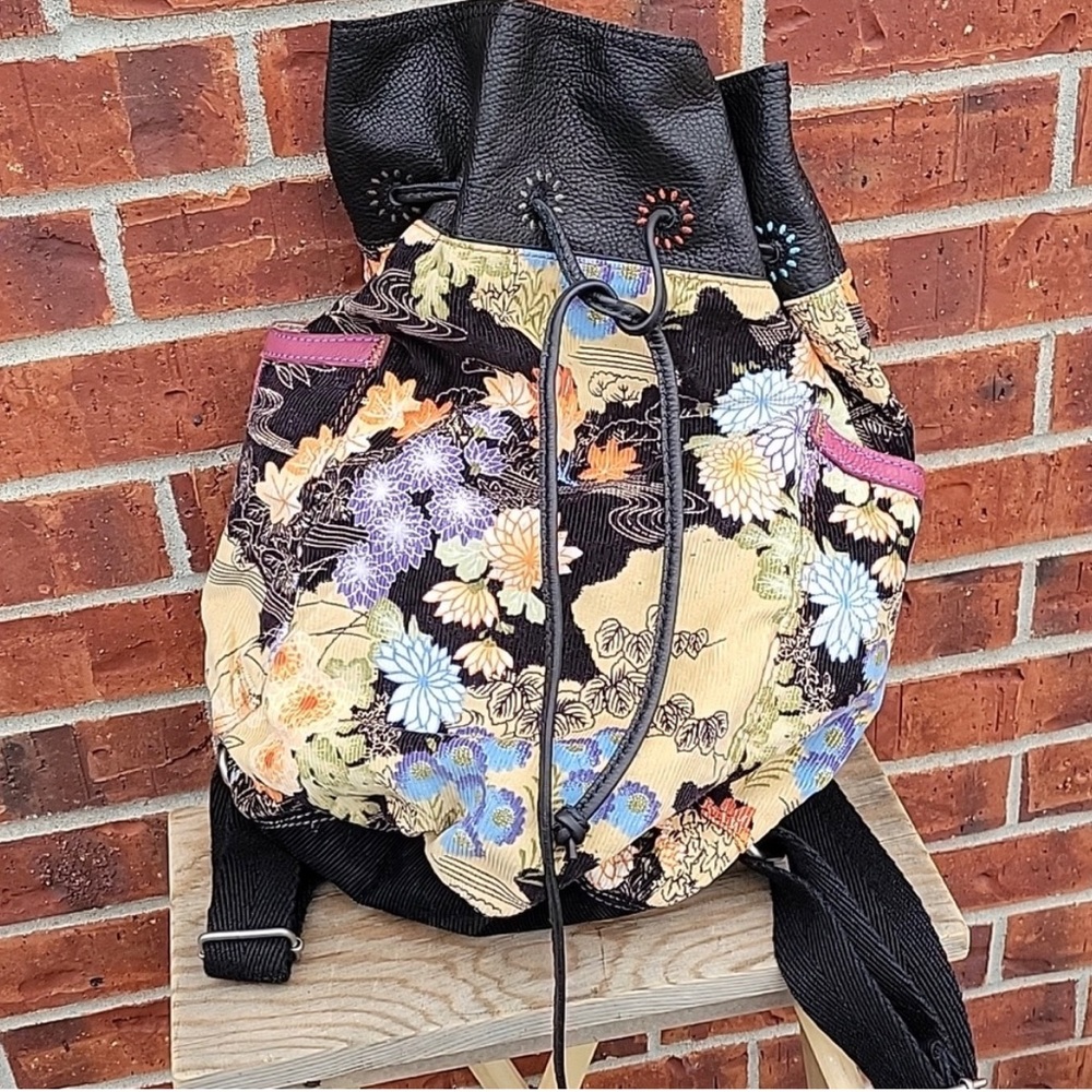 Lucky brand floral backpack NWOT